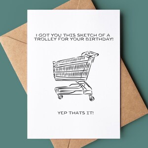 Carte de joyeux anniversaire - carte d'anniversaire drôle - carte d'anniversaire de chariot stupide - carte d'anniversaire de blague - carte d'anniversaire grossière - carte pour lui