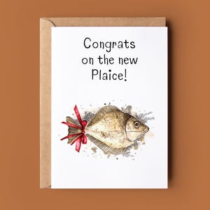 Gefeliciteerd New Home Joke Card - grappige verhuiskaart - gefeliciteerd met de nieuwe schol - nieuwe woordspelingkaart voor vriend