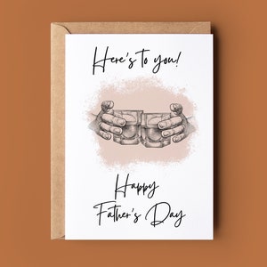 Voici pour vous carte de fête des pères - carte de fête des pères pour papa ou grand-père - carte de voeux pour papa - cadeau de fête des pères - carte beau-père - Santé