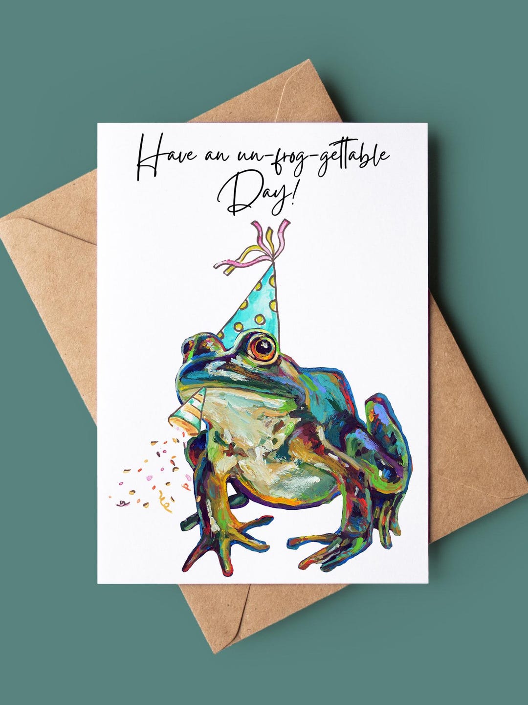 Cartes D'anniversaire Amusantes Grenouille Pour Homme Et Femme – Fête Grenouille – Carte D'anniversaire Pour Maman, Papa, Frère, Sœur, Fils, Fille, Grand-père, 145 Mm