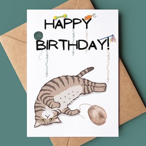 Carte de joyeux anniversaire chat du Bengale - carte d'anniversaire drôle de chat - carte de voeux de chat - carte d'anniversaire personnalisée - carte d'anniversaire d'amoureux des animaux