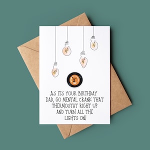 Papa Happy Birthday Card - grappige vaders verjaardagskaart - wenskaart voor papa - aangepaste verjaardagskaart - humoristische kaart voor papa
