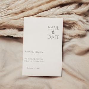 Save the Date Simple Save the Date Modern Save the Date Personalised Save the Date Invites Minimalist Save the Date Classy Invitations