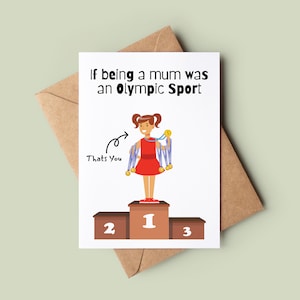Cute Birthday Card For Mum - Funny Mother Birthday Card - Mum Greetings Card - Mothers Day Card - Bday Card For Mum - Joke Card For Mom