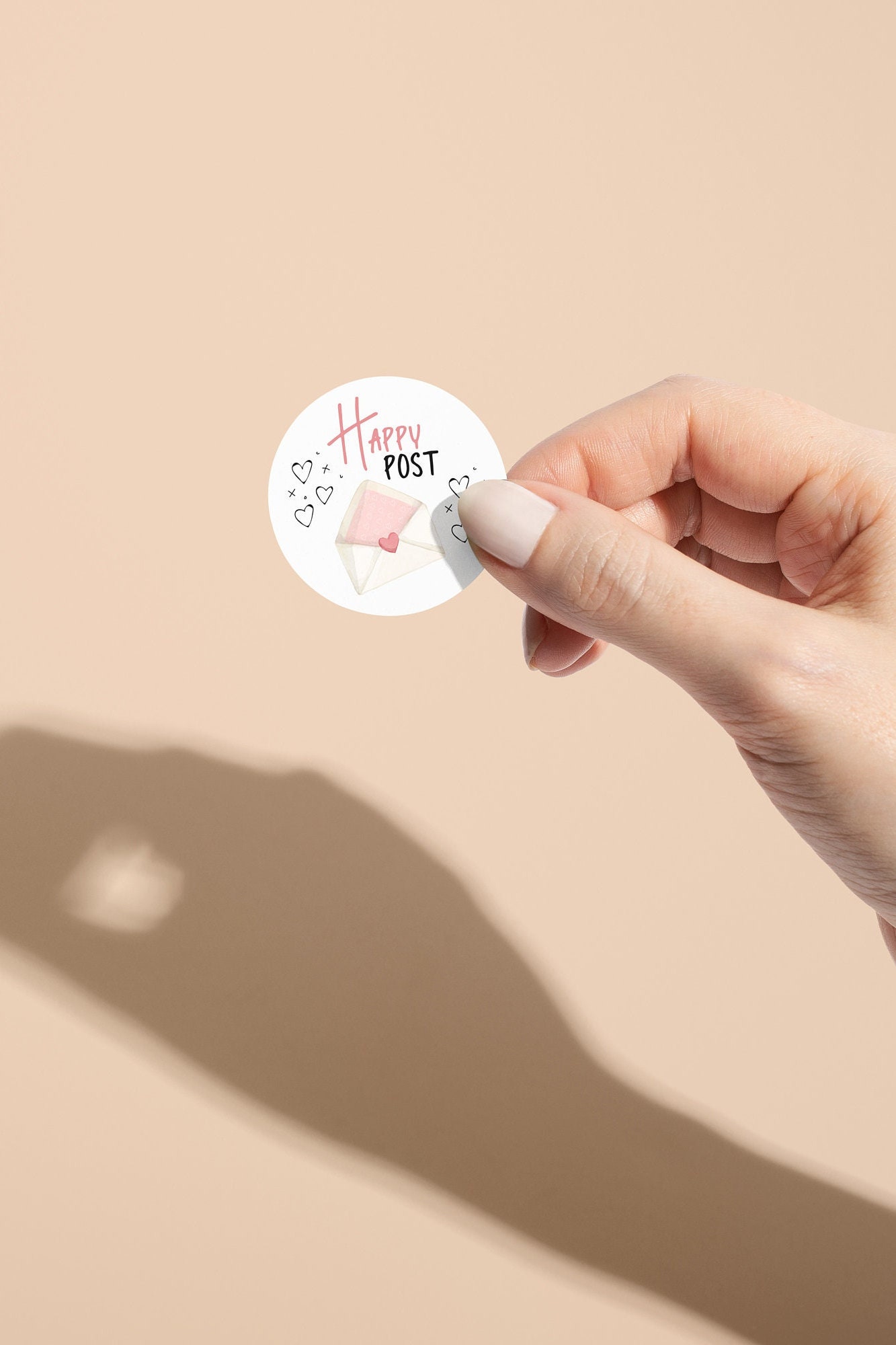 Purchase Sticker Happy Post Purchase Stickers - Circle Stickers - Small Business Label ...