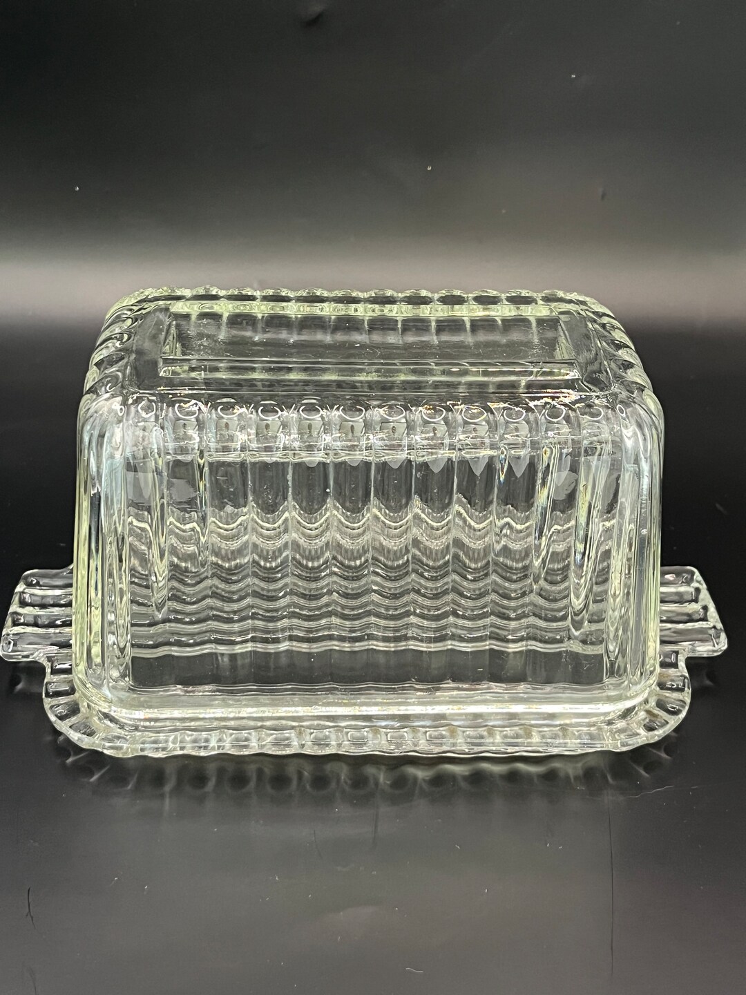 Clear Vintage Butter Dish. Large Enough to Hold a Pound of Etsy