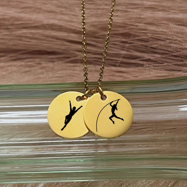 Personalized Pole Vaulter Necklace - Liberator Position Support Jewelry