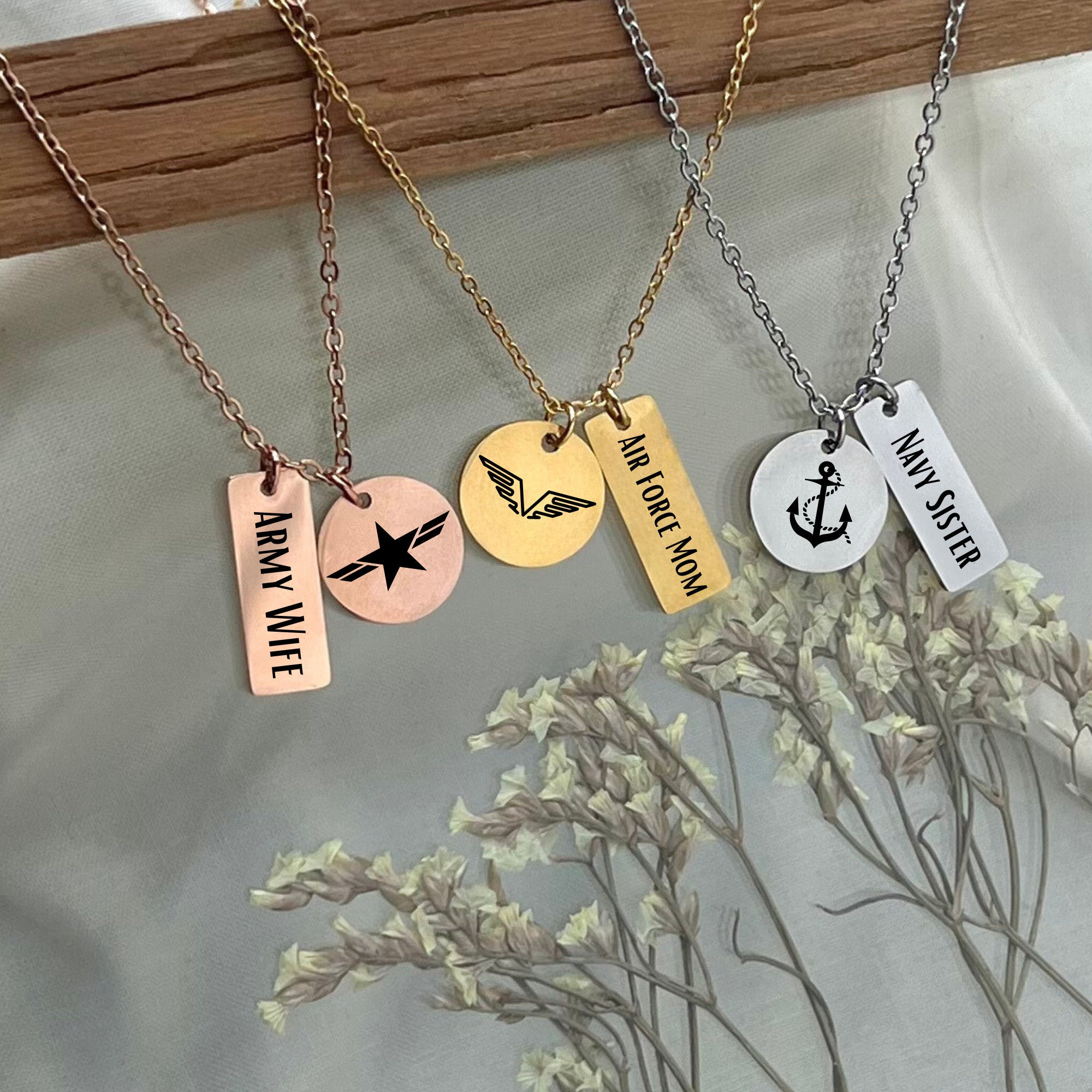 Army store sister necklace