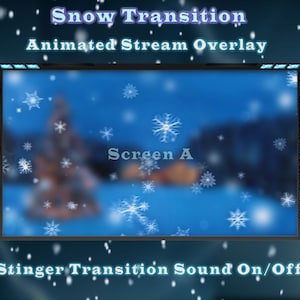 Winter Stream Übergang - Schnee Saison - Frost Stinger Übergang - Schneeflocken - Eis - Weihnachten - Add On Stream - OBS Stream Labs