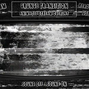 Scary & Grungy Glitch Stinger Transition - VHS - VCR - Halloween - Creepy - Add On Stream - Animated Twitch Stream Overlay - Streamlabs Obs