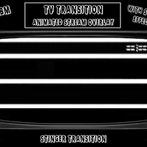 Animated Retro TV Stinger Transition - Dark Glitch - Scary - Creepy - VHS - CRT - Twitch Stream Overlay - Streamlabs Obs - Digital Download