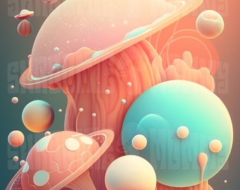Mushroom spore prints - Free Sticker - ShroomieMommy