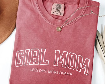 Comfort Colors Girl Mom Shirt Mama Shirt For Mothers Day Gift From Daughter Mama Tshirt For Birthday Gift For New Mom Pregnancy Gift for Her