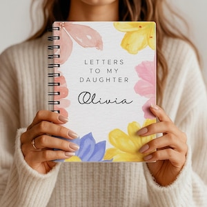 Diario "Cartas a mi hija": regalo personalizado para baby shower, embarazo y recuerdos para mamá primeriza