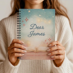Letters to My Son Journal – Personalized Baby Boy Keepsake Book | Newborn Gift from Mom | Pregnancy Memory Journal for Son, Letters to Son