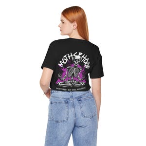 Motherhood Shirt Rock Skeleton, Rocking Motherhood, Yoga Skeleton, Edgy Mom Tee, Mothers Day Shirt, Some Days I Rock It, Motherhood Rock Tee image 3