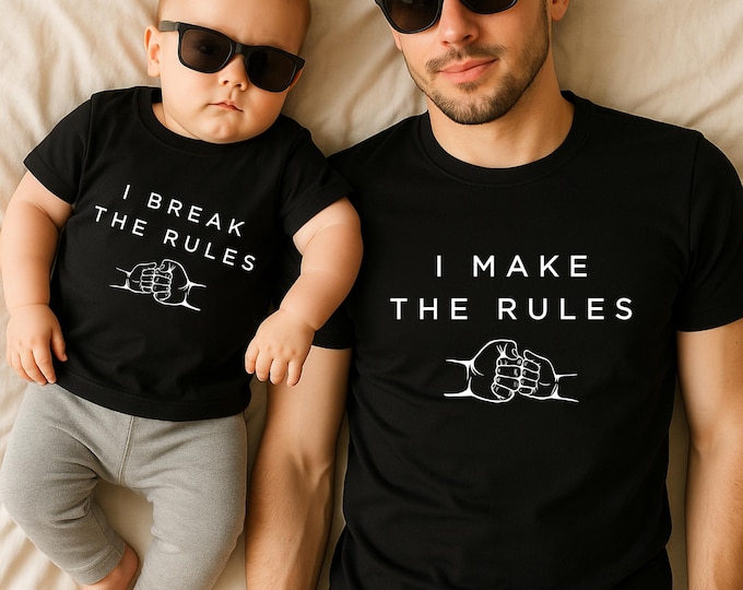 Father and Son Matching Shirts, Father's Day Shirt, Dad and Son, Dad and Baby Matching Outfits, Daddy and Me, New Dad Gift T Shirt Birthday