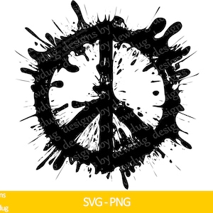 Segno di pace, simbolo di pace, Svg, Png, download digitale