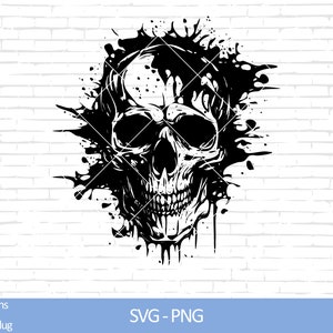 Skull Svg, Skull Head Svg, Skeleton svg, Skull Clipart, Skull Illustration, Skull Shirt, Skull Png, Digital download, Instant download