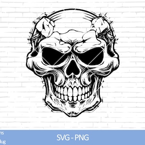 Skull Svg, Skull Head Svg, Skeleton svg, Skull Clipart, Skull Illustration, Skull Shirt, Skull Png, Digital download, Instant download