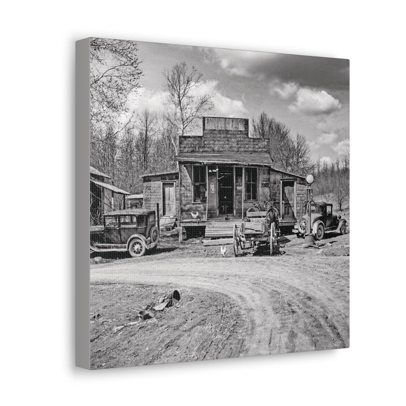 The Country Corner Gas Station Canvas Gallery Wraps Etsy