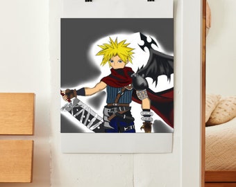 Cloud Strife Fan Art - Final Fantasy/Kingdom Hearts