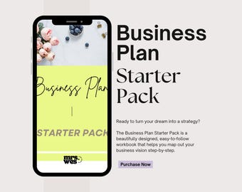 Plan de negocios para principiantes / Cuaderno de trabajo imprimible para emprendedores / Planificador de pequeñas empresas / Guía de emprendimiento para mamás emprendedoras / Descarga digital