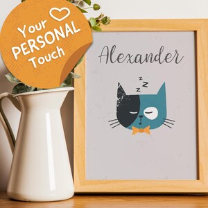 Cute Cat Head - Printable Wall Art, Digital Download Wall Art, Stylish Picture, Nursery Decor