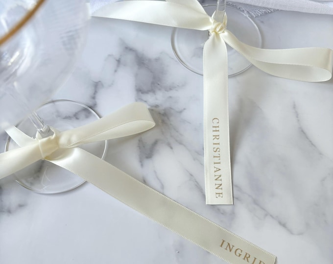 Personalised Event Ribbons, Luxury Name Tags, Name Place Cards, Wedding ...