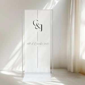 Wedding Fabric Welcome Sign, Custom Linen Wedding Signs, Modern Wedding Welcome Decor, Personalized Fabric Sign for Ceremony & Reception
