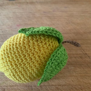 Lemon Crochet Pattern PDF - Lemon Play Food - **Pattern Only** Play Kitchen Amigurumi Lemon Pattern