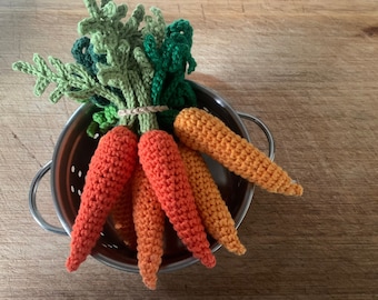 Baby Carrots PDF Crochet Pattern  - Dutch Carrots - Play Food - **Pattern Only** Play Kitchen | Amigurumi | Play Cafe | Kids | Gift |