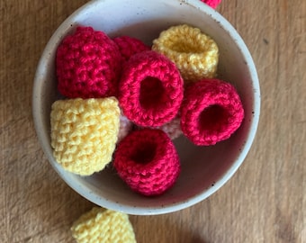 Himbeere Brombeere Häkelanleitung PDF - Berries Play Food - **Nur Muster** Amigurumi Muster