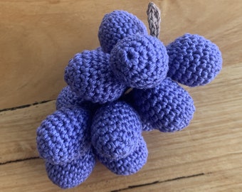 Grapes Crochet Pattern  PDF - 2 SIZES - Play Food - **Pattern Only** Play Kitchen Amigurumi Grapes