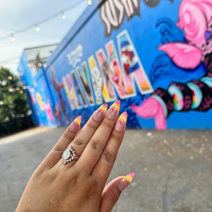 2 Color Ombre French with Small Dots