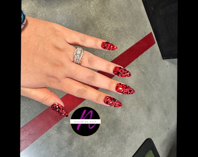 Featured listing image: Full Blinged Out Nails