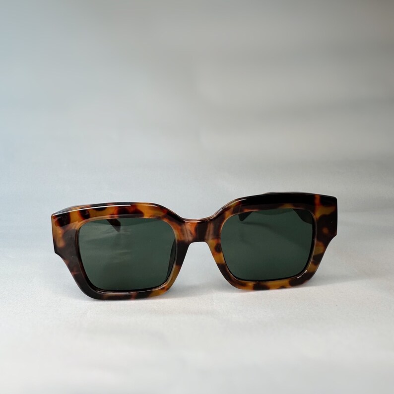 Oversized Statement Sunglasses Statement Must Have Sunglasses Classic glasses for men & women Black and leopard image 6