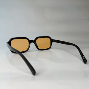 Retro sunglasses with colorful lenses Unisex sunglasses Festivals, parties, raves Pink and orange image 10