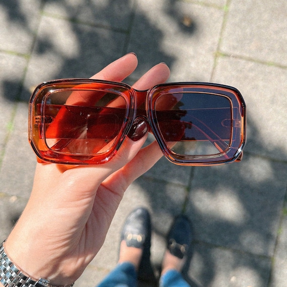 Mens oversized retro clearance sunglasses