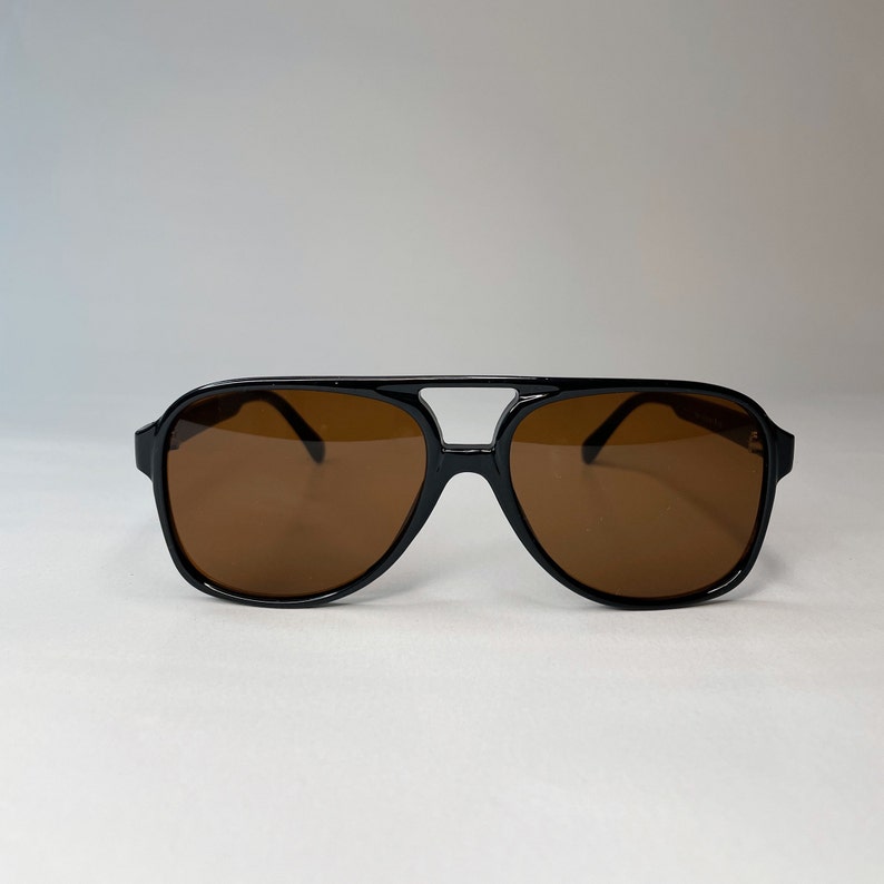 Retro pilot sunglasses Sunglasses with colorful lenses Trendy glasses for men & women Yellow and brown lenses image 9