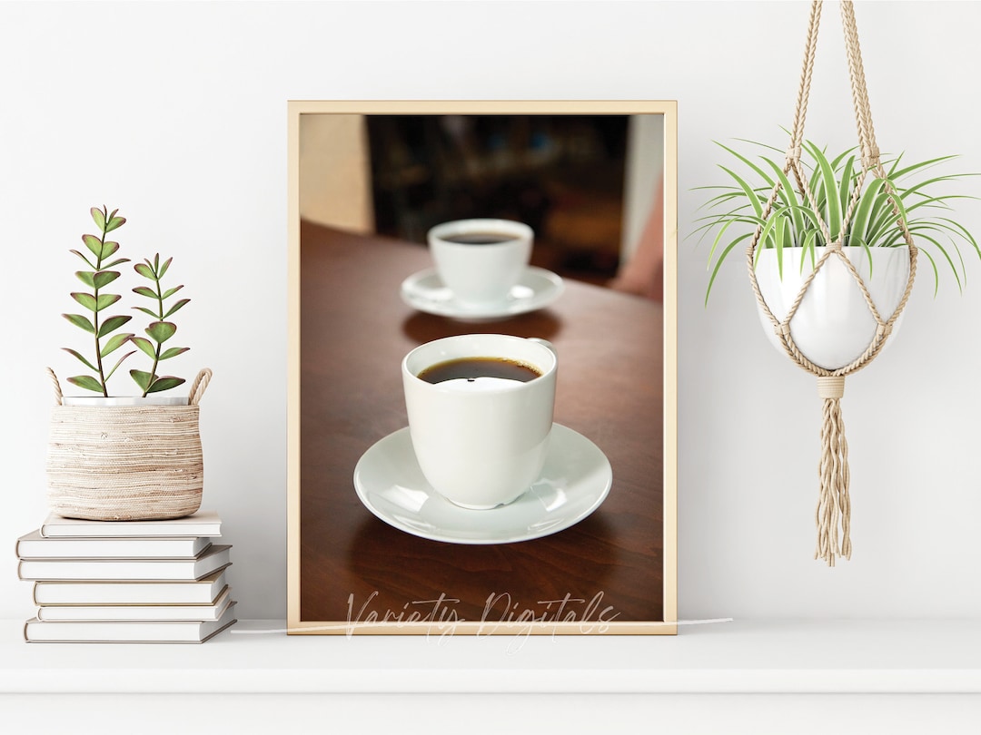 Coffee Cup Wall Art, Coffee Shop Wall Art, Coffee Cup Photography