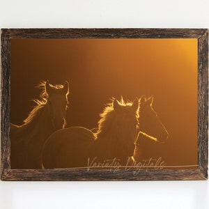 Wild Mustangs, Mustang Wall Art, Mustang Horses, Wild West Wall Art, Wild Horse Wall Art, Cowboy Wall Art, Farmhouse Wall Art, Mustangs