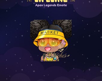 Apex Legends Lifeline Mic Check Twitch Emote | Streamer, Streaming Assets, Gaming, Emoji, Chibi, Discord, YouTube, Kick, Sticker