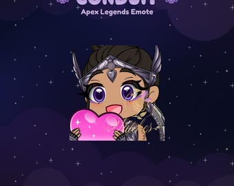 Apex Legends Conduit Emote | Royal Obsidian Heart, Chibi Style (Digital Download)