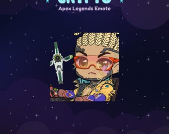 Apex Legends Crypto Hype Beast Let Me Ride Twitch Emote | Streamer, Streaming Assets, Gaming, Emoji, Chibi, Discord, YouTube, Kick, Sticker