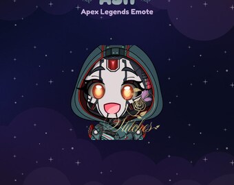 Apex Legends Ash Venom Blade Twitch Emote | Streamer, Streaming Assets, Gaming, Emoji, Chibi, Discord, YouTube, Kick, Sticker