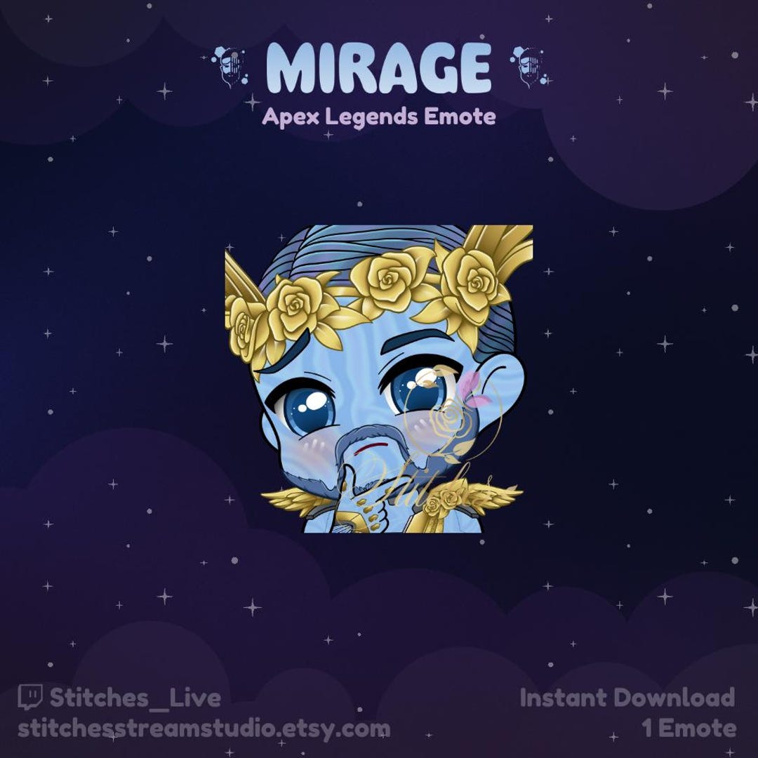 Apex Legends Mirage Adonis Tier 2 Sus Twitch Emote | Streaming Assets ...