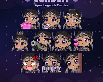 Apex Legends Conduit Royal Obsidian Twitch Emote Pack | Streamer, Streaming Assets, Gaming, Emoji, Chibi, Discord, YouTube, Sticker, Bundle