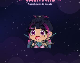 Apex Legends Valkyrie Florescent Tech Twitch Emote | Streamer, Streaming Assets, Gaming, Emoji, Chibi, Discord, YouTube, Kick, Sticker