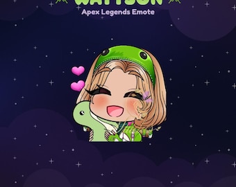 Apex Legends Wattson Nighttime Nessie Nessie Hug Twitch Emote | Streamer, Streaming Assets, Gaming, Emoji, Discord, YouTube, Kick, Sticker
